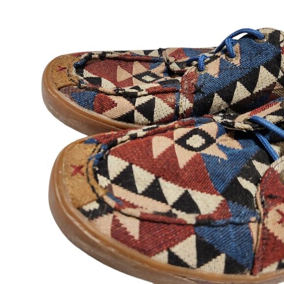 Twisted X Hooey Loper Shoes Mens 9.5 M Colorful MHYC006 Loafer - Picture 4 of 13